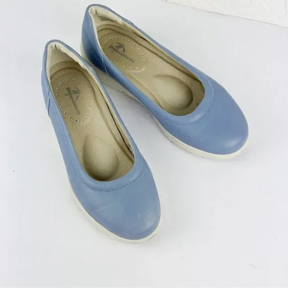 Blue Platform Ballet Flats - Picture 11 of 15